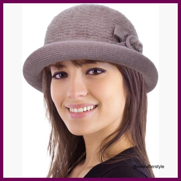 Vintage Cloche Bucket Hat, 70% Acrylic 30% Cotton, Crushable & Packable main image 6